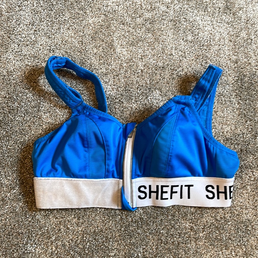 SHEFIT sports Bra blue size small